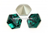 Swarovski, fancy Kaleidoscope hexagon, emerald, 9.4mm - x1