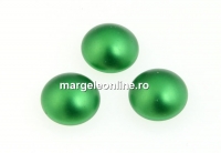 Swarovski, cabochon perla cristal, eden green, 8mm - x2