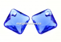 Swarovski, pandantiv Princess cut, sapphire, 11.5mm - x1