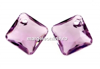 Swarovski, pandantiv Princess cut, light amethyst, 11.5mm - x1