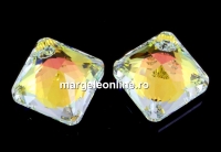 Swarovski, pandantiv Princess cut, aurore boreale, 11.5mm - x1