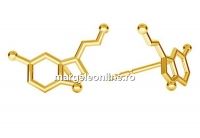 Tortite cercei serotonina, ag925 pl cu aur - x1per