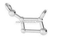 Link, Lyra constellation, 925 silver, 14x8.5mm - x1