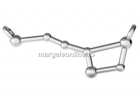 Link, Big Dipper constellation, 925 silver, 29x10mm - x1