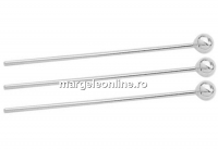Ball pin, 925 silver, 25mm - x5