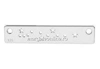 Link constelatie zodia Fecioara, argint 925, 20mm - x1