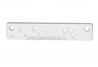 Link constelatie zodia Leu, argint 925, 20mm - x1