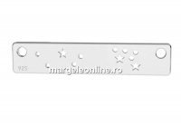 Link, zodiac Lion constellation, 925 silver, 20mm - x1