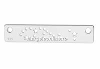 Link, zodiac Sagittarius constellation, 925 silver, 20mm - x1