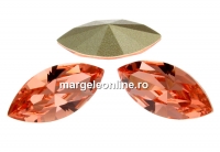 Swarovski navette, fancy chaton, rose peach, 8mm - x4