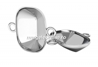 Link base, 925 silver, for Swarovski 4568 14x10mm - x1