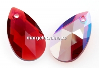 Swarovski, pandantiv picatura, scarlet shimmer, 16mm - x1