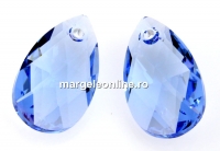 Swarovski, pandantiv picatura, light sapphire, 16mm - x1