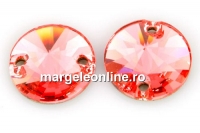 Swarovski, link, rose peach, 12mm - x2