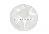 Swarovski, cabochon, SS34 hotfix, electric white, 7mm - x4