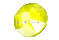 Swarovski, rhinestone HF ss16, electric yellow, 3.8mm - x20