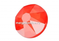 Swarovski, cabochon, SS34 hotfix, electric orange, 7mm - x4