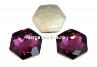 Swarovski 4683, fantasy hexagon, amethyst, 12mm - x1