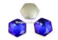 Swarovski 4683, fantasy hexagon, majestic blue, 14mm - x1