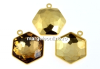 Baza pandantiv placat cu aur pt Swarovski 4683 de 12mm - x1