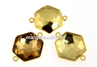 Baza link placat cu aur pt Swarovski 4683 de 8mm - x2