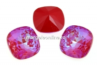 Swarovski, square fancy, Royal Red DeLite, 12mm - x1