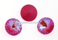 Swarovski, rivoli, Lotus pink DeLite, 14mm - x1