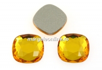 Swarovski, cabochon cushion, sunflower, 7mm - x2