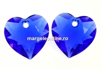 Swarovski, pandantiv inima, majestic blue, 14.5mm - x1