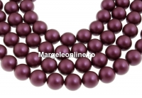 Swarovski pearl, elderberry, 12mm - x10