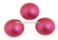 Swarovski, cabochon perla cristal, mulberry pink, 8mm - x2