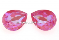 Swarovski, fancy picatura, Lotus Pink DeLite, 14x10mm - x1