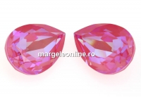 Swarovski, fancy picatura, Lotus Pink DeLite, 18x13mm - x1
