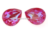 Swarovski, fancy picatura, royal red delite, 14x10mm - x1