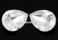 Swarovski fancy drop, crystal, 4x2.9mm - x4