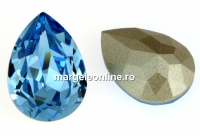 Swarovski, fancy picatura, aquamarine, 4x2.9mm - x4