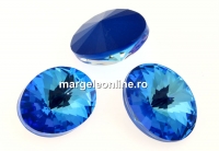 Swarovski, fancy oval, Royal Blue DeLite, 14x10.5mm - x2