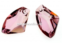 Swarovski, pandantiv galactic vertical, antique pink, 27mm - x1