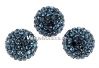 Swarovski, pave beads, montana, 8mm - x1