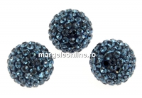 Swarovski, margele pave, montana, 10mm - x1