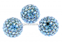 Swarovski, margele pave, light sapphire shimmer, 6mm - x1