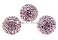 Swarovski, pave beads, light amethyst, 10mm - x1