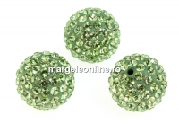 Swarovski, margele pave, peridot, 8mm - x1