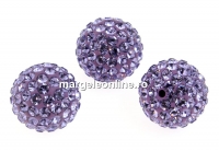 Swarovski, margele pave, tanzanite, 10mm - x1