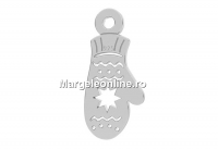 Pendant, Glove, 925 silver, 13mm - x1