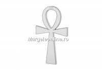 Pendant, Ankh cross, 925 silver, 17mm - x1