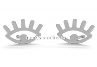 Earrings eyes,  925 silver, - x1pair
