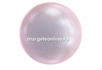 Perle Swarovski cu un orificiu, iridescent dreamy rose, 8mm - x2