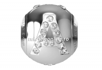 Swarovski, becharmed, litera A cu cristale, 12mm - x1