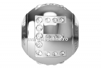 Swarovski, becharmed, litera E cu cristale, 12mm - x1